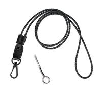 Leather Lanyard, Keys Lanyard Neck Strap Keychain with Metal Clasp for ID Badge Holder/Cell Phone/Mini Notebook/USB/Camera