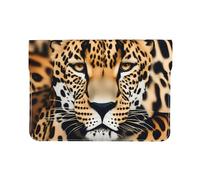 Leather Laptop Sleeve Case Slim Lightweight Protective 13in Animal Leopard Print PU Notebook Sleeve