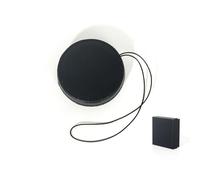 Leather Lens Cap for Instax Mini 41 Camera - Anti-Loss Elastic Cord & Soft Sponge Lined Cover (8cm) - Scratch Protection for Mini 41 Compatible Accessories (Black)