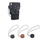 Leather Lens Cap for Instax MiniEVO Cinema Camera Protective Cover Scratch-Proof, Dust-Proof and Fingerprint-Proof Lens Protection Accessories (Black)