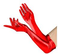 Leather Long Gloves,Red Gloves,Leather Gloves Women,Long Leather Gloves,Halloween Gloves For Women,Sexy Halloween,1920 Glovea,Long Elbow Glove,Women Sexy Dress Red Sheer Erotic,Gloves Costume