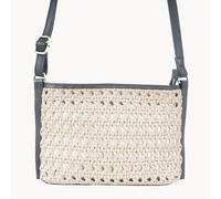 LEATHER LOOM' Real Leather Woven Crossbody Bag Assots London Light Beige One Size