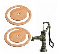 Leather Lower Valve for Pitcher Spout Pump, 2-Pack Cowhide Replacement Gasket with Enhanced Elasticity When Soaked, Brown