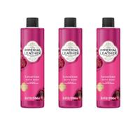 Leather Luxurious Bath Soak 850ml - Rose & Frankincense - Frankincense As You Enjoy Your Blissful Bath Escape - Pack of 3 x 850ML