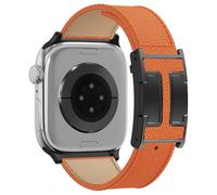 Leather Magnetic Watch Band Compatible with Apple Watch Ultra Band 49mm 46mm 45mm 44mm 42mm 41mm 40mm 38mm,Designer Replacement Strap for Women Men iWatch Ultra 2/Ultra/SE/Series 10/9/8/7/6/5/4/3/2/1