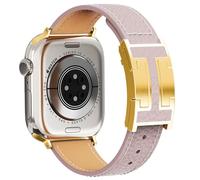 Leather Magnetic Watch Band Compatible with Apple Watch Ultra Band 49mm 46mm 45mm 44mm 42mm 41mm 40mm 38mm,Designer Replacement Strap for Women Men iWatch Ultra 2/Ultra/SE/Series 10/9/8/7/6/5/4/3/2/1