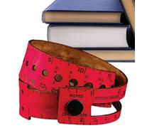 Leather Measuring Ruler - Leather Ruler for Supplies Thread Storage Sizing Tool for Knitting, Embroidery, Creating, Weaving, Stitching