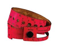 Leather Measuring Tool, Multi-functional Design, 47.7x3cm, C-rafters Wrist Ruler, S-titch Marker Storage Tool, Portable Convenience, For Crocheting, Knitting, Embroidery, Weaving And Stitching Project