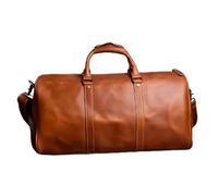 Leather Men's Travel Bag Vintage Large Capacity Women Luggage Duffel Bags Male Weekend Handbag(2)