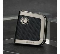 Leather Metal One Piece Cast Vintage Retro Kerosene Lighter, Refillable Fuel, One Piece Push Ignition Design, Windproof Trench Kerosene Lighter Suitable for Candles Cigars, Men'S Gift(Black)