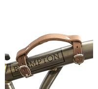 Leather Mini Carry Handle For BROMPTON Handgrip Bike Bicycle Frame Carrying LIGHT BROWN