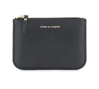 Leather Mini Pouch with Logo Print - male - Comme des Garçons - Wallets & Cardholders - Black - ONE SIZE - Accessories ONE SIZE