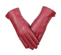 Leather Mittens, Touchscreen Compatible Gloves for Driving, Cold Weather Fleece with Lined Hand Warmers, Home Accessories for Texting, Cycling, Daily Commuting, Biking, Riding, Winter Wear, 9.06 Inch