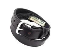 Leather Money Belt, Secret Hiding Pouch for Cash and Valuables, Secure Travel Storage Accessory for Memory Cards, Keys, Receipts, Hidden Safe Belt for Outdoor or Daily Use