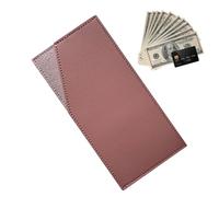 Leather Money Clip Case - Thin Card Pocket, Money Holder in Front Pocket | Refined Seam Craft Case Design, Optimized Payment Storage, Firm Currency Grip, Pink, Siehe Beschreibung, See