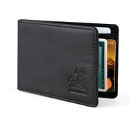 Leather Money Clip Wallet for Men RFID Blocking Slim Bifold Front Pocket Design with Quick Cash & Card Access, Premium & Durable Top Grain Leather, Ideal for Work, Travel, Adventure or as a Gift