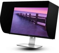 Leather Monitor Hood Sunshade, Adjustable Anti-Glare Display Visor for Monitors, Detachable All-Sides Coverage, Universal Fit for Video Editing