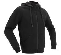 Leather Motorcycle Jacket Richa Titan 2 Hoodie Black CE A D3O - Black
