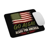 Leather Mouse Mat Go Algae for America Flag Reflecting Pool Satire Mouse