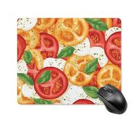 Leather Mouse Mat Mexican Pizza Ingredients Tomatoes Computer Mouse Mat