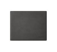 Leather Mouse Pad Anthracite Grey - Square Corners and Perimeter Stitching
