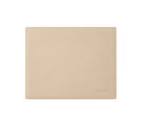 Leather Mouse Pad Beige - Square Corners and Perimeter Stitching