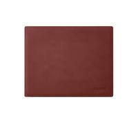 Leather Mouse Pad Burgundy Red - Square Corners and Perimeter Stitching