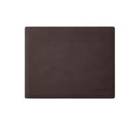 Leather Mouse Pad Dark Brown - Square Corners and Perimeter Stitching