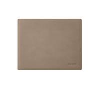 Leather Mouse Pad Dove Grey - Square Corners and Perimeter Stitching