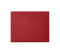 Leather Mouse Pad Ferrari Red - Square Corners and Perimeter Stitching