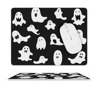Leather Mouse Pad Waterproof Slip Base Mouse Mat Halloween Goth Printed for Laptop Computer Office Home Gaming Mousemats