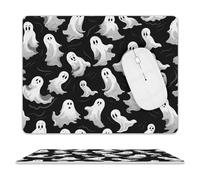 Leather Mouse Pad Waterproof Slip Base Mouse Mat Halloween Goth Printed for Laptop Computer Office Home Gaming Mousemats