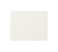 Leather Mouse Pad White - Square Corners and Perimeter Stitching