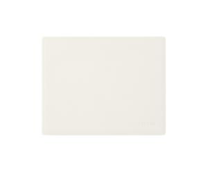 Leather Mouse Pad White - Square Corners and Perimeter Stitching