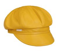 Leather Newsboy Cap by Seeberger