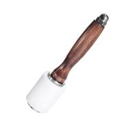 Leather Nylon Hammer, Wood Handle Leather Carving Hammer Mallet for DIY Stamping Sew Leather Cowhide Tool
