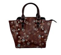 Leather One-Shoulder Rivet Bag Ladies' Handbag With Fully Printed And Multi-Faceted Design, With Adjustable Shoulder Strap And Fashionable Pu Diagonal Bag, Suitable For Commuting, Traveling