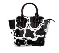 Leather One-Shoulder Rivet Bag Ladies' Handbag With Fully Printed And Multi-Faceted Design, With Adjustable Shoulder Strap And Fashionable Pu Diagonal Bag, Suitable For Commuting, Traveling