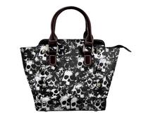 Leather One-Shoulder Rivet Bag Ladies' Handbag With Fully Printed And Multi-Faceted Design, With Adjustable Shoulder Strap And Fashionable Pu Diagonal Bag, Suitable For Commuting, Traveling