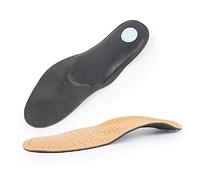 Leather Orthotic Insoles Leather Insoles Insert Orthotic Insole Arch Support Insole for Flat Feet Who Need Arch Support Foot Care Cushion Pad Size 7-8