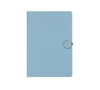 Leather Padded Magnetic Buckle Notebook Simple Literary Personality-Dark Blue A5