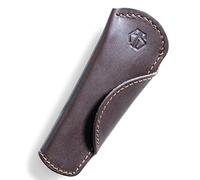 Leather Pan Handle Cover for Kitchen and Chefs .- Handmade Handle Protector for Iron Skillets and Cookware Made of Genuine Buffalo Leather - Heat Resitant Pot Holder - Pam