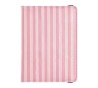 Leather Passport and Vaccine Card Holder Combo Travel Documents Organizer Protector Passport Cover Holder Wallet Case for Travel Essential Waterproof, Stripe Blush Pattern, One Size, Modern