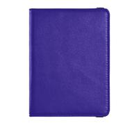 Leather Passport and Vaccine Card Holder Combo Travel Documents Organizer Protector Passport Holder for Men and Women Waterproof, Indigo Solid Color, One Size, Modern