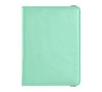 Leather Passport and Vaccine Card Holder Combo Travel Documents Organizer Protector Passport Holder for Men and Women Waterproof, Mint Solid Color, One Size, Modern