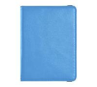 Leather Passport and Vaccine Card Holder Combo Travel Documents Organizer Protector Passport Holder Case for Men and Women Waterproof, Sky Blue, One Size, Modern