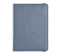 Leather Passport and Vaccine Card Holder Combo Travel Documents Organizer Protector Passport Holder Case for Men and Women Waterproof, Slate Gray, One Size, Modern