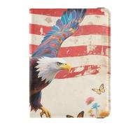 Leather Passport and Vaccine Card Holder Combo Travel Documents Organizer Protector Passport Holder Case for Travel Essential Waterproof, Flower Field, One Size, Modern