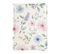 Leather Passport and Vaccine Card Holder Combo Travel Passport Wallet Passport Holder for Men and Women Waterproof, Floral Safari Pattern, One Size, Modern