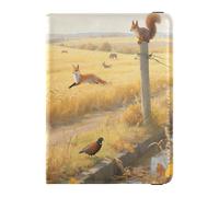Leather Passport and Vaccine Card Holder Combo Travel Passport Wallet With Vaccination Card Slot Passport Holder Combo with Vaccine Card Slot for Men and Women Waterproof, Field Bird Art, One Size